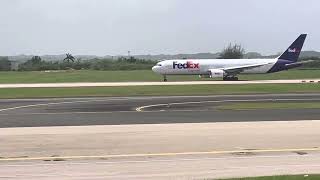 FedEx Boeing 767 Take Off Aguadilla 🇵🇷 [upl. by Nirrek]