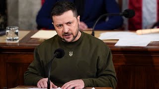 Watch Ukrainian President Zelenskyys speech to US Congress [upl. by Kylah986]