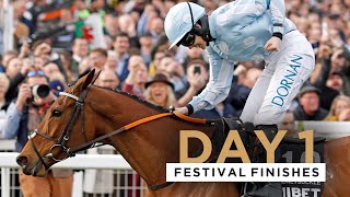 ALL FINISHES FROM DAY ONE OF THE 2022 CHELTENHAM FESTIVAL [upl. by Ahsimat]