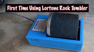 First Time Using a Rock Tumbler  Lortone 3A Rotary Tumbler [upl. by Inanuah]