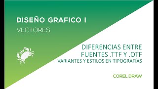 DISEÑO GRAFICO I  DIFERENCIAS ENTRE FUENTES TTF Y OTF [upl. by Spada]