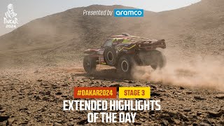 Extended highlights of Stage 3 presented by Aramco  Dakar2024 [upl. by Imefulo]