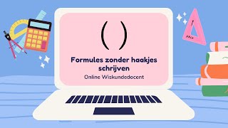 VMBO Formules zonder haakjes schrijven 13e ed [upl. by Omocaig]