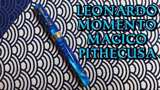 Leonardo Momento Magico Pithecusa WElastic Fine Steel Nib Left Handed Review [upl. by Scornik891]