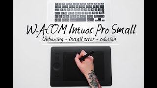 Wacom intuos pro small unboxing  platform not supported [upl. by Francisco]