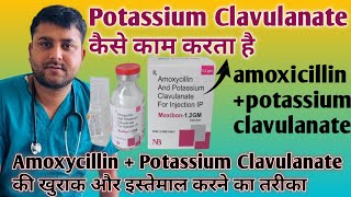 Amoxicillin and potassium clavulanate injection ip [upl. by Eiddam]