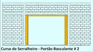 Curso de Serralheiro Fabricando um portão basculante video 2 [upl. by Reinhart]