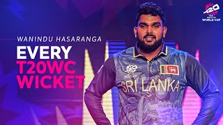 Every Wanindu Hasaranga wicket in T20 World Cups [upl. by Dugaid114]