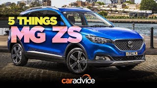 2018 MG ZS 5 things about MGs new small SUV [upl. by Nyltyak949]