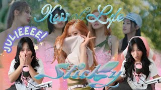 Reacting to KISS OF LIFE Sticky MV  Music Bank KBS WORLD TV  JULIEEE YOU KNOW WHAT YOU DOIN😲 [upl. by Bondy627]