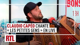 Claudio Capéo interprète quotLes Petites gensquot en live sur RTL [upl. by Odey]