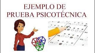 ✅ Ejemplo de PRUEBA PSICOTÉCNICA  Preguntas y Respuestas 🔴 [upl. by Ilrahc]