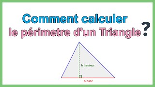 Comment calculer le périmetre dun triangle quelconque Formule périmètre triangle [upl. by Babbie]