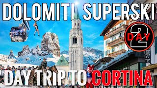 Dolomiti Superski Day 2 — The Best Day Trip In The Italian Dolomites — Skiing To Cortina d’Ampezzo [upl. by Torrell411]