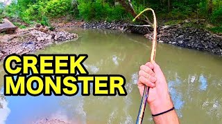 70 LB MONSTER in a TINY CREEK INSANE [upl. by Nacul957]