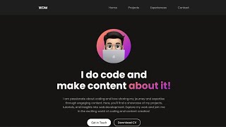 Responsive Portfolio Website Using HTML CSS And JavaScript [upl. by Jacinthe]