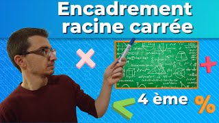 ENCADREMENT DE RACINE CARRÉE  Exercice  4ème [upl. by Thema171]