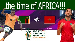 ⚽ Zambia vs morocco ⚽  CAF AFCon cup 24012024  FIFA 2024 [upl. by Llenrod429]