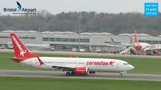 Bristol Airport UNIQUE VIEW Busy period of arrivals and departures  Plane Spotting [upl. by Baumbaugh876]