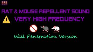 ⚠️Wall Penetration Version 🚫🐀🐁 Rat amp Mouse Repellent Sound Very High Frequency 9 Hour [upl. by Haakon948]