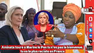 Aminata touré à Marine le Pen tu n’es pas la bienvenue tu es la plus raciste en France [upl. by Balac358]