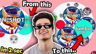 How i WIN every game in Agario Battle Royale [upl. by Ainolloppa]