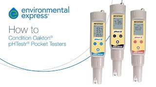 How to condition the Oakton pHTestr and related troubleshooting [upl. by Sema]