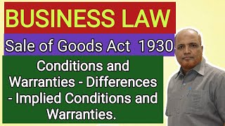 Condition and Warranties Difference Condition vs Warranty When Condition to be treated as Warranty [upl. by Uthrop]