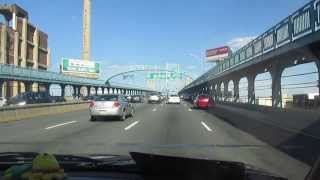 Ben Franklin Bridge With PATCO Train [upl. by Lyret]