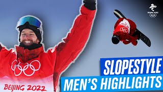 The most spectacular moments in the mens slopestyle 🏂  Beijing2022 [upl. by Heller800]