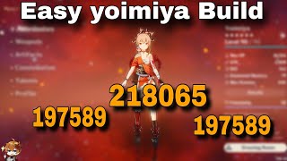 F2p yoimiya build  Genshin Impact [upl. by Garibold]