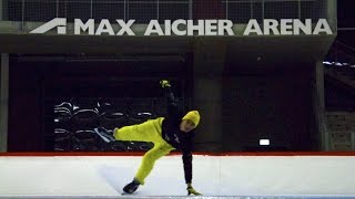 Freestyle Ice Skating  Max Aicher Arena [upl. by Juliana]