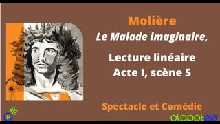 MOLIÈRE  Le Malade Imaginaire Acte I scène 5 [upl. by Essirehs]