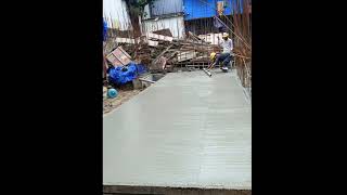 Plinth Finish Grade Slab After Concretingbuilding construction constructiontips constructionlife [upl. by Flossy]