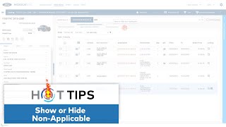 Microcat EPC  Hot Tip  Show or Hide Non Applicable [upl. by Zashin]