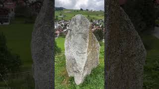 Prehistorische Menhir van Astrix amp Obelix in Falera te Zwitserland rock prehistoric obelix [upl. by Brightman]