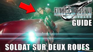 FINAL FANTASY VII REMAKE  COMMENT ÊTRE FÉLICITÉ PAR JESSIE AU JEU DE MOTO Soldat sur deux roues [upl. by Liakim]