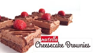 Nutella Cheesecake Brownies [upl. by Cogn]