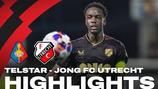 Ruime nederlaag voor Jong FC Utrecht tegen Telstar 😓  HIGHLIGHTS [upl. by Atilol70]