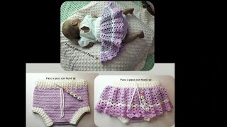 1ª partetutorial gratis cubre pañal unisex03 meses crochet 🦋 [upl. by Yznel773]