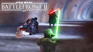 ObiWan Anakin amp Yoda vs Count Dooku AOTC in Battlefront 2 [upl. by Peery]