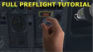 PMDG 737 NGX FULL TUTORIAL  PREFLIGHT CHECKLIST IN DETAIL [upl. by Gert784]