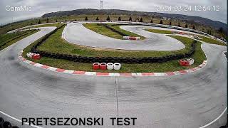 Pretsezonski test  Karting Centar Jagodina [upl. by Natsrik]