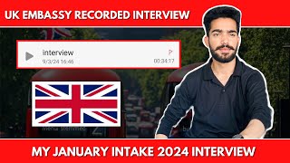 UK Embassy recorded interview  uk interview questions and answers [upl. by Evot]