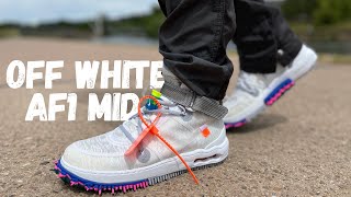 Why There Is No ResellOff White Air Force 1 Mid Review amp On Foot [upl. by Peatroy]