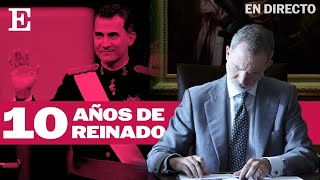 FELIPE VI EN DIRECTO  La celebración de los 10 años de la coronación del rey  EL PAÍS [upl. by Fredette]