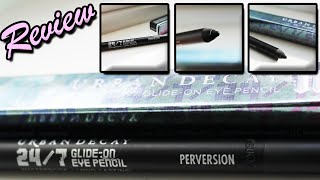 Urban Decay 247 Glide On Eyeliner Pencil in color Perversion REVIEW  Mompreneur Life ❤️ Vlog [upl. by Roberts301]