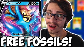 We Have Lugia VSTAR At Home Omastar V Deck FREE FOSSILS Silver Tempest PTCGO [upl. by Rafaelof]