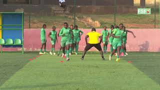 Eliminatoire coupe du monde U20 féminine première entraînement des Lioncelles à Koumassi [upl. by Hufnagel]