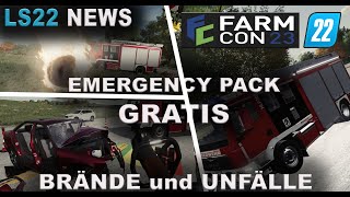 LS22  Emergency Pack BETA  Feld amp Waldbrände  Autounfälle  Ballenbrände uvm von Creative Mesh [upl. by Rramaj]